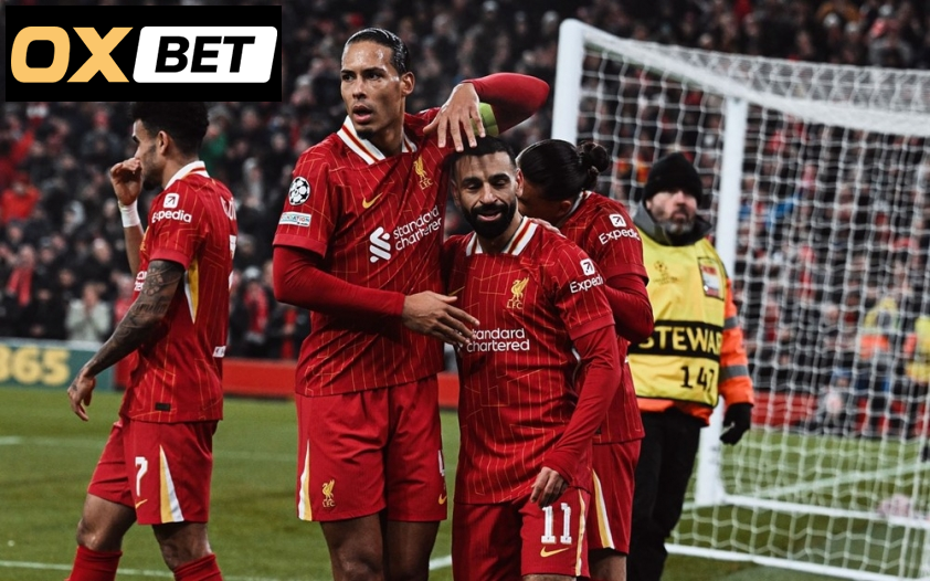 Liverpool sớm có vé vào chơi vòng 1/8 Champions League 2024/25 – Ảnh: Getty